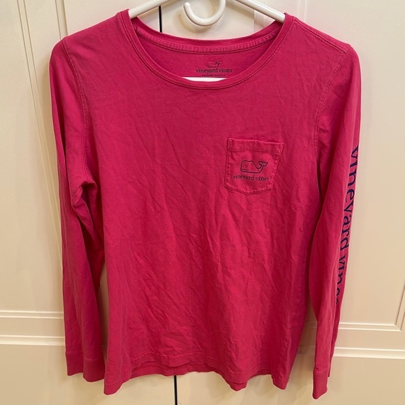 Vineyard Vines Tops - Vineyard Vines Bright Pink Long Sleeve Tee